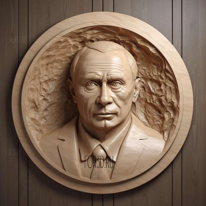 vladimir putin 1 stl model for CNC